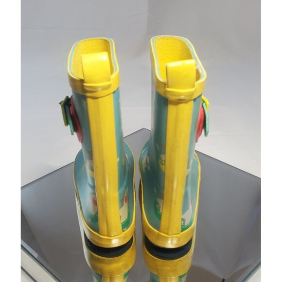 Sun Squad Gardening Boots Kids Size 9/10 Blue Sharks Print Design - Picture 4 of 9